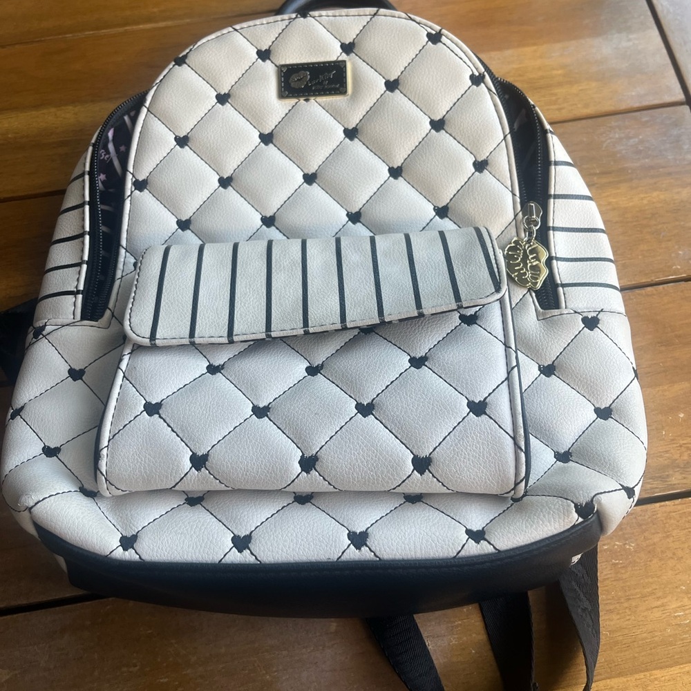 Betsey Johnson Striped Heart and Star Interior Bag